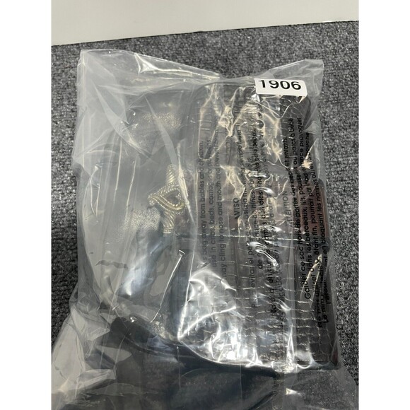 Vintage One World Brighton ChocBrown Croc-Embossed & Black Leather Crossbody Bag - Picture 12 of 12